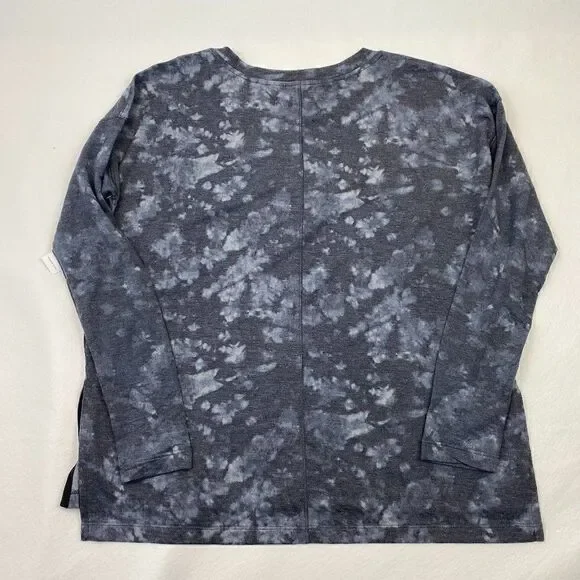 NWT Old Navy Activewear tie dye cropped side slit athleisure top small - Picture 2 of 7